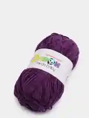 Фиолетовый пряжа Bonbon плюшевая, полиэстер, 100 г, 120 м