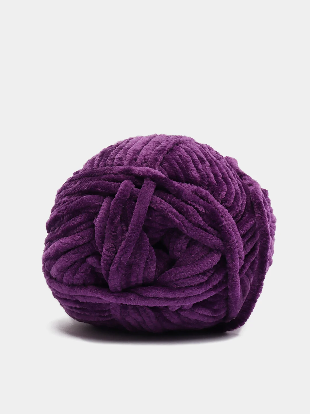 Фиолетовый пряжа Bonbon плюшевая, полиэстер, 100 г, 120 м