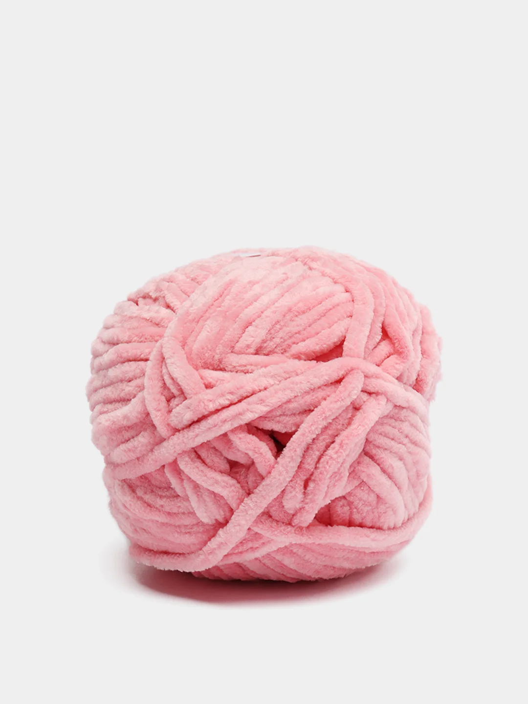 Пудровый пряжа Bonbon плюшевая, полиэстер, 100 г, 120 м