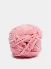 Пудровый пряжа Bonbon плюшевая, полиэстер, 100 г, 120 м