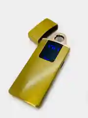 Золотой зажигалка электронная, металлическая, плазменная спираль, USB, зажигалка электронная