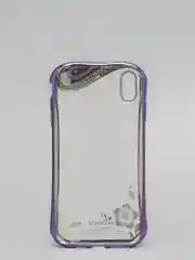 Лавандовый чехол Apple iPhone Xs Max прозрачный силиконовый с глянцевой рамкой и стразами
