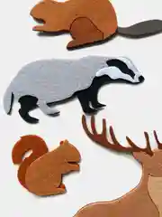 Лесные животные из фетра для творчества и развивающих игр