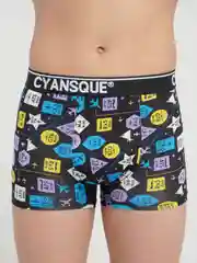 Черный мужские трусы боксеры