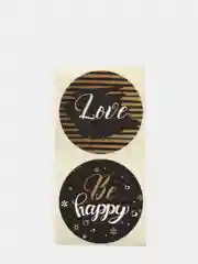 Набор наклеек для бизнеса Be Happy, 4,4 х 4,4 см