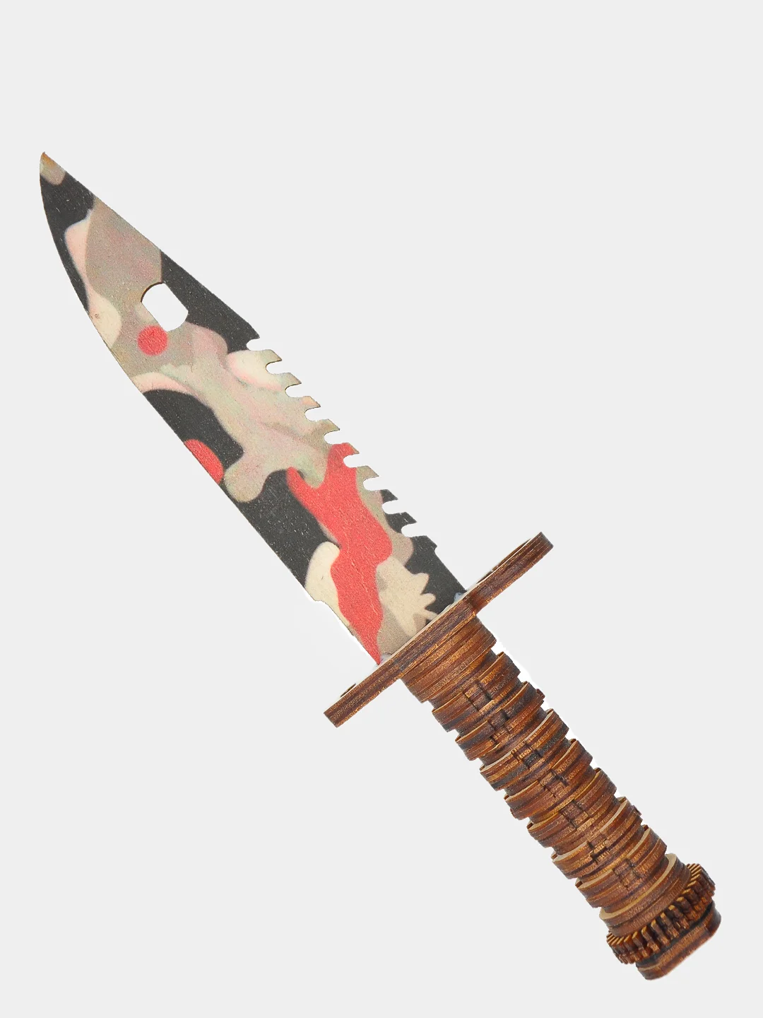 Угольный деревянный игрушечный штык-нож "М9" кс го / cs go