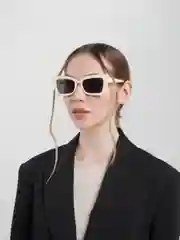 Бежевый солнцезащитные очки