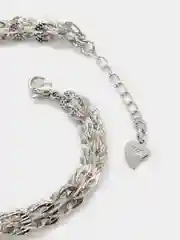 Серебряный браслет невесомый на тонкое запястье