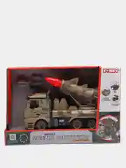 Военная машина-конструктор Funky Toys, 2 ракеты фрикционная свет звук 1:12 28см FT61167