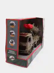 Военная машина-конструктор Funky Toys, 2 ракеты фрикционная свет звук 1:12 28см FT61167