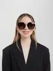 Серебряный солнцезащитные женские очки
