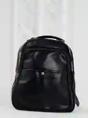 Бирюзовый рюкзак черный кожанный