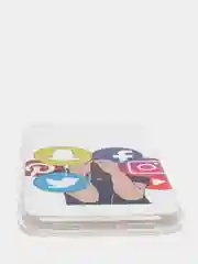 Синий меланж чехол Apple iPhone XR силиконовый с рисунком