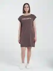 Коричневый платье рельефное Красота КП1327П3 коричневое, KLery