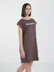 Коричневый платье рельефное Красота КП1327П3 коричневое, KLery
