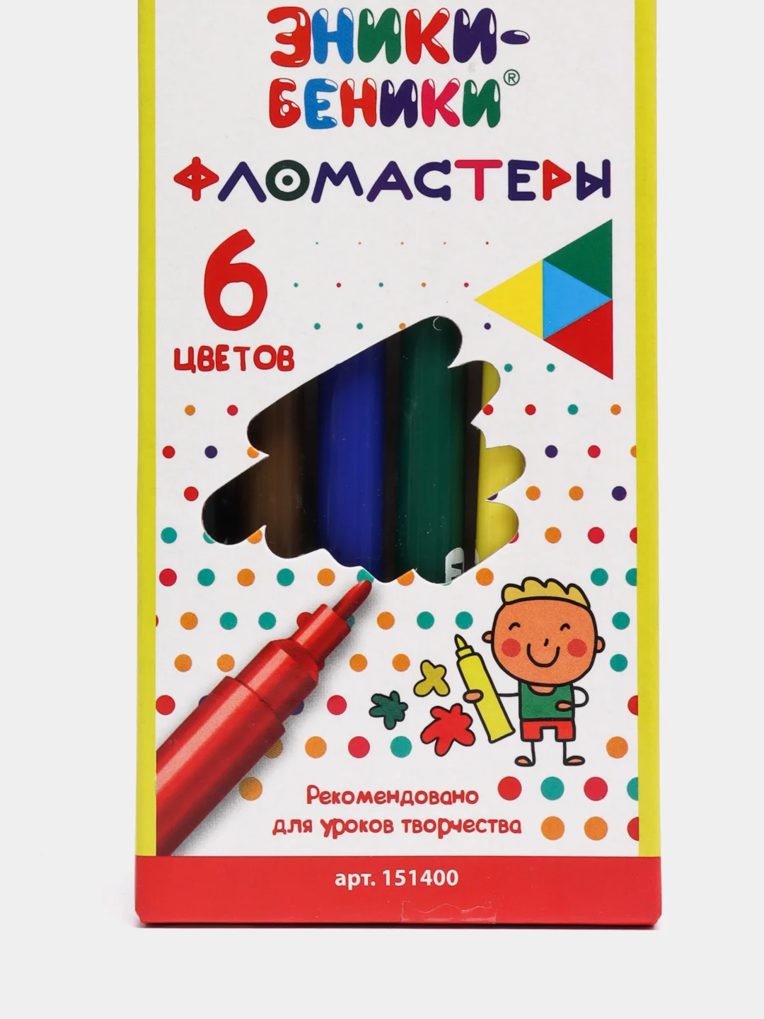 Фломастеры ПИФАГОР "ЭНИКИ-БЕНИКИ", 6 цветов