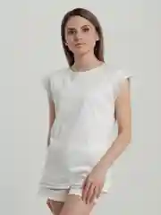 Бежевый пижама женская