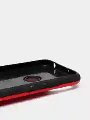 Красный чехол Honor 8A / 8A Prime / Huawei Y6 2019 / Y6 Prime 2019, с металлическим кольцом