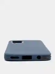 Синий чехол усиленный с полосой для Huawei P40 Lite / Huawei Nova 7i, силиконовый