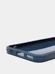 Синий чехол усиленный с полосой для Huawei P40 Lite / Huawei Nova 7i, силиконовый