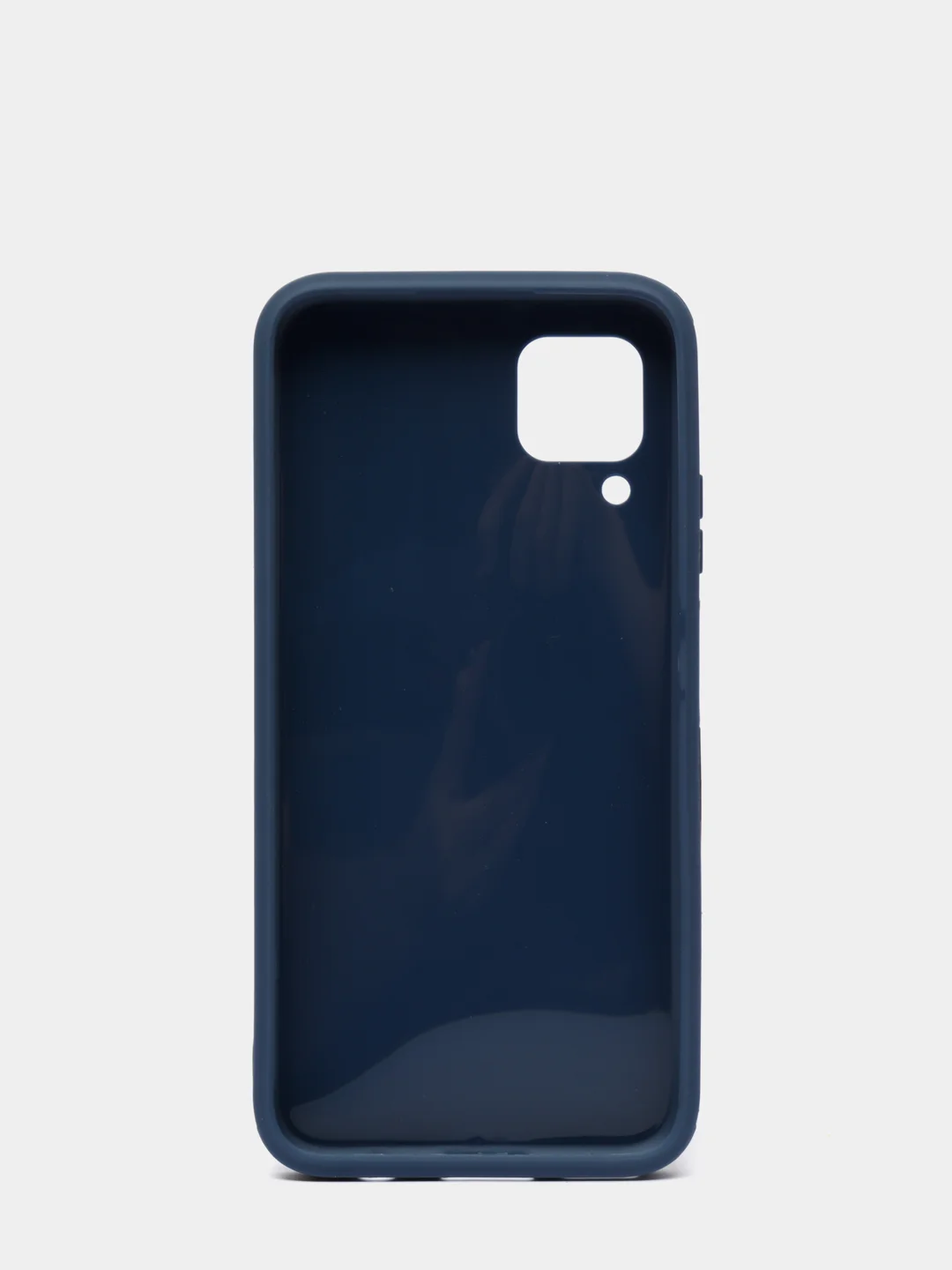 Синий чехол усиленный с полосой для Huawei P40 Lite / Huawei Nova 7i, силиконовый