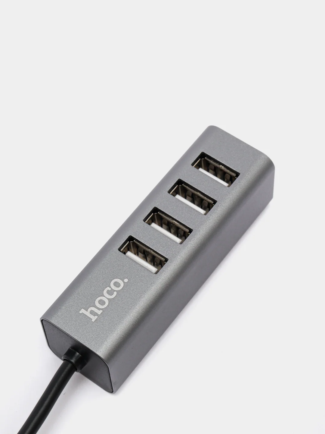 Хаб Hoco HB1 Line Machine USB to 4xUSB, серебристый