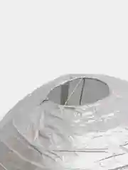 Серебряный шар-фонарик бумажный для декора