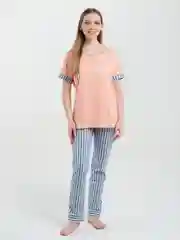 Розовый пижама женская с брюками