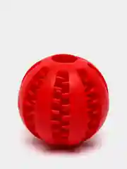 Красный мяч зубочистка - жевательная игрушка кормушка для собак и кошек, для чистки зубов