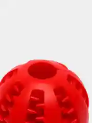 Красный мяч зубочистка - жевательная игрушка кормушка для собак и кошек, для чистки зубов
