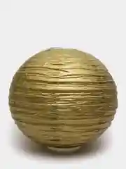 Золотой шар-фонарик бумажный для декора