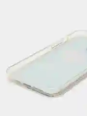 Черный чехол iPhone 12 (6.1)/ 12 Pro, Pro Max, mini силиконовый переливающийся жидкий с блестками