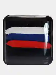 Белый 3d наклейки/стикеры на телефон Флаги