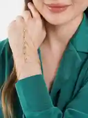 Браслет украшение на кисть с кольцом