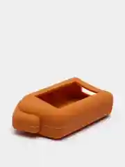 Коричневый чехол брелка сигнализации от Scher-Khan Mobicar 1/2/A/B, силиконовый