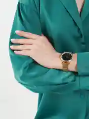 Черный женские кварцевые часы