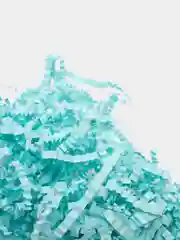 Небесно-голубой бумажный наполнитель (стружка) для подарков 30 цветов