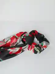 Черный резинка для волос атласная с платком