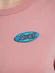 Деревянный значок "Surf" ручной работы