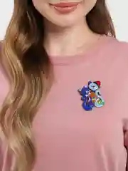 Лазурный брошь "Коты"