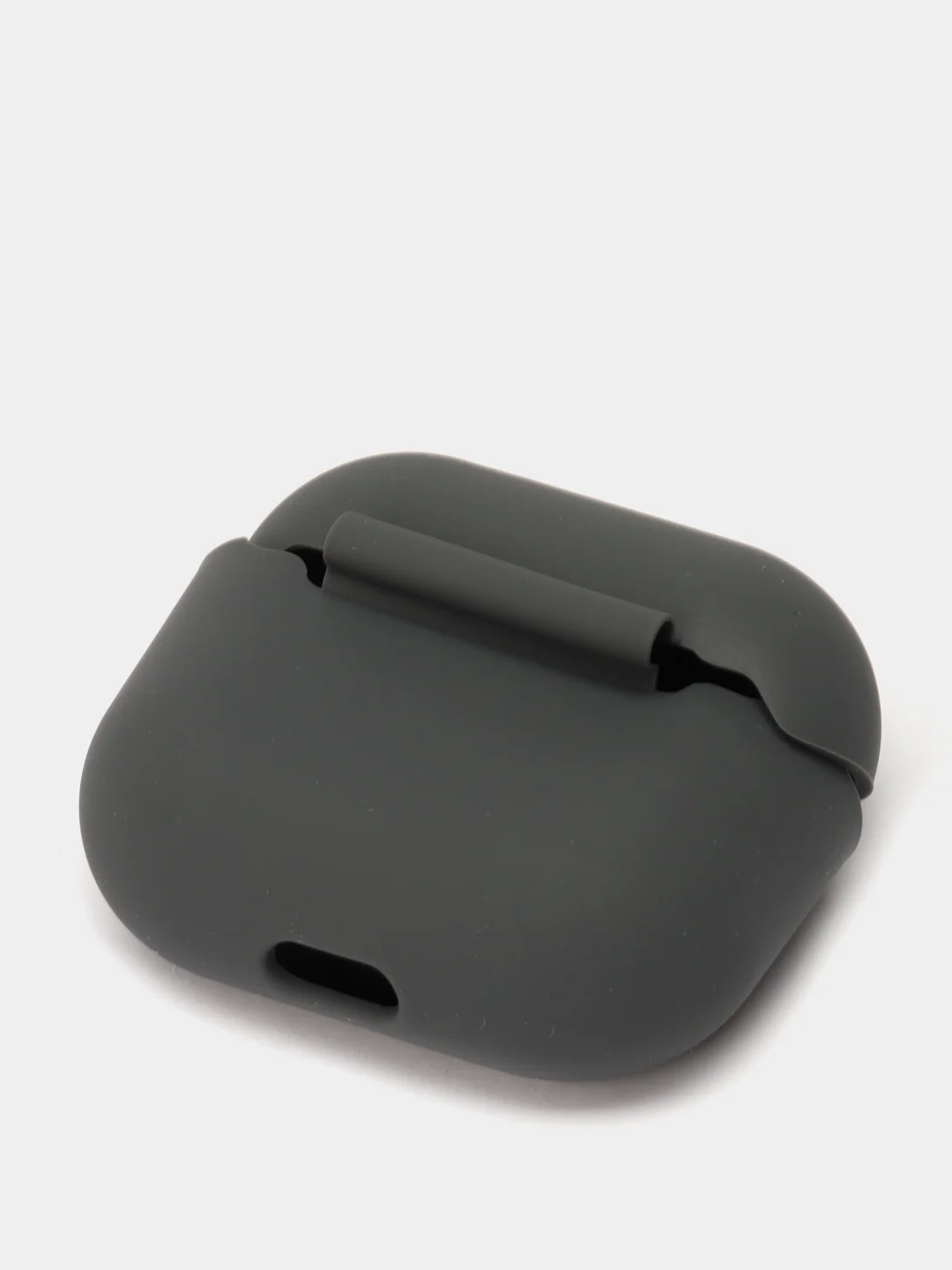 Серый чехол для  наушников Apple Airpods 3 аирподс силиконовый