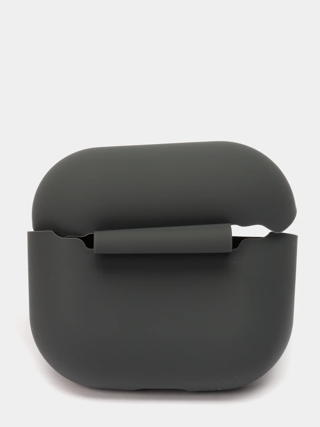 Серый чехол для  наушников Apple Airpods 3 аирподс силиконовый