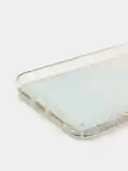 Золотой чехол iPhone 11 силиконовый переливающийся жидкий с блестками и защитой камеры