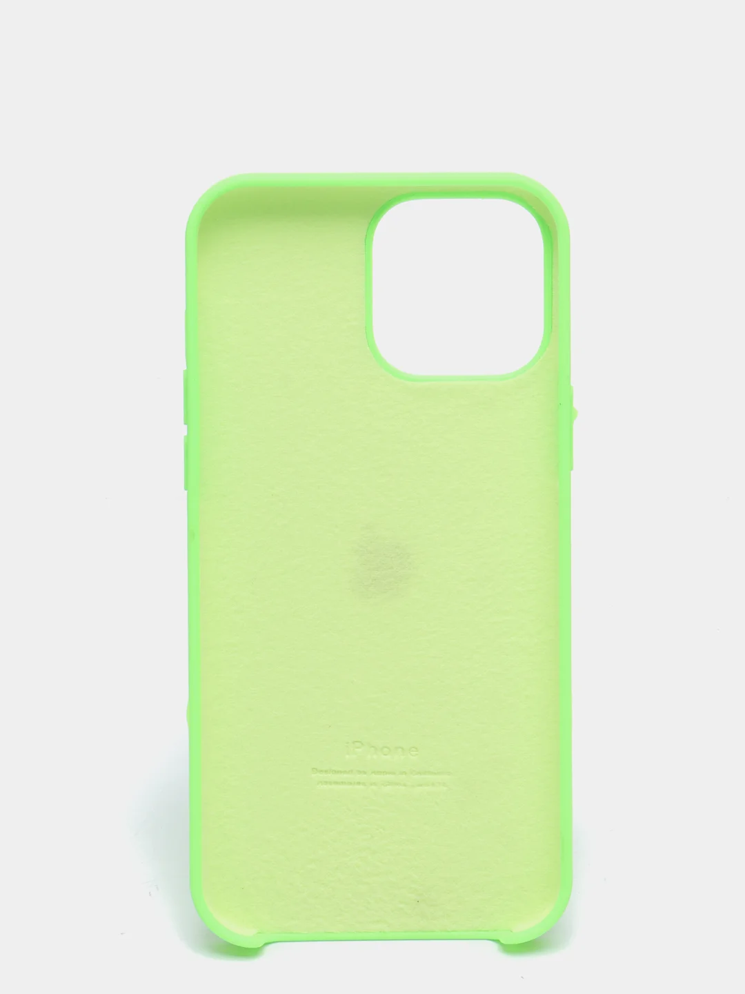 Салатовый чехол Silicone Case для iPhone 13 / 13 Pro / 13 Pro Max с открытым низом