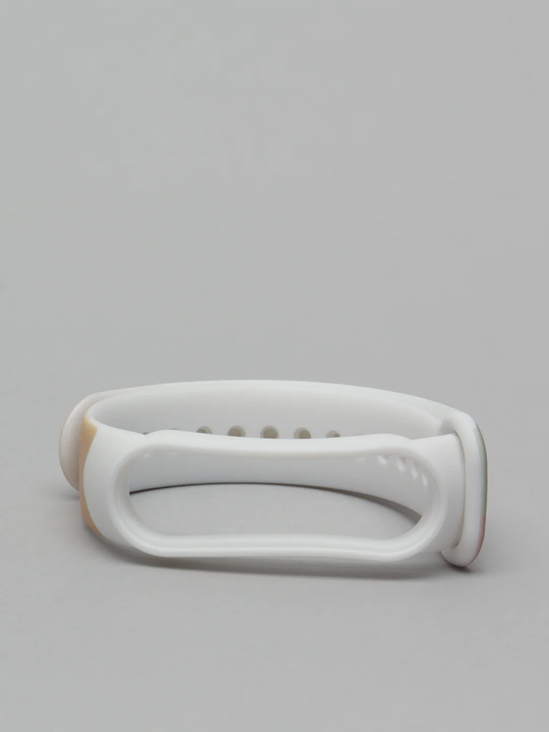 Бежевый ремешок для Xiaomi Mi Band 3, 4, 5, 6 силиконовый