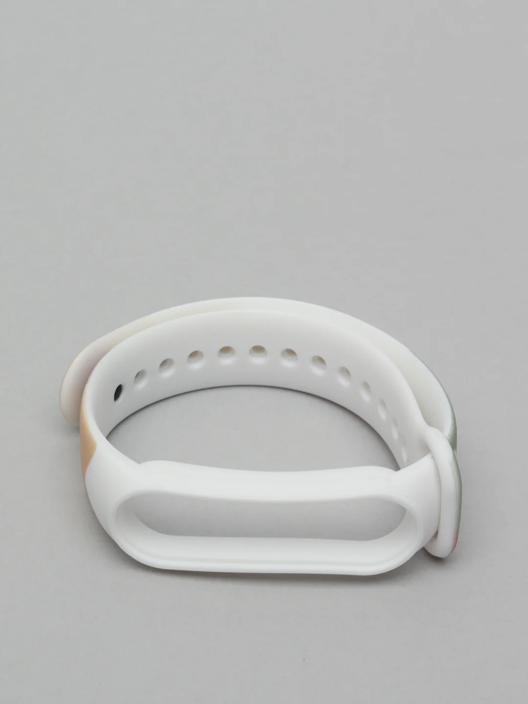 Бежевый ремешок для Xiaomi Mi Band 3, 4, 5, 6 силиконовый