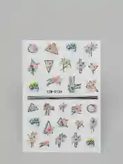Медный наклейки-слайдеры для дизайна ногтей и маникюра