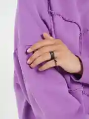 Черный женские парные кольца с бабочками, 2 шт