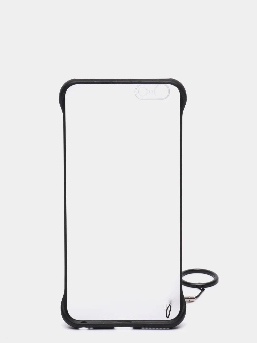 Черный чехол для Apple iPhone 6 Plus / 6s Plus, прозрачный, с держателем