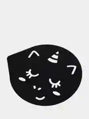Черный трафарет для кофе, 9,5 х 8,5 см